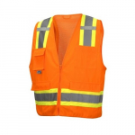 Type R Class 2 Hi-Vis Orange Safety Vest, S