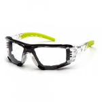 Clear H2MAX Anti-Fog Glasses with Lime Temples