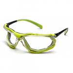 Clear H2MAX Anti-Fog Glasses with Black/Lime Frame