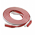 6 Foot Red and White Lead Cord Set_noscript