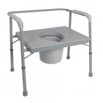 Bariatric Commode with Extra Wide Seat, 650 lb_noscript