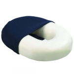 16" Invalid Ring Cushion with Navy Cloth Cover