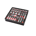 38-Piece Socket and Hexagonal Wrench Set 1/2"