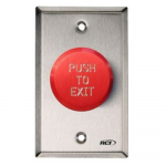 991 Standard Single Pushbutton, Red, Exit_noscript