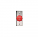991 Narrow Single Pushbutton, Red, Exit_noscript