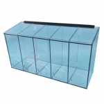 Sloping Lid Dispenser, Clear Acrylic_noscript