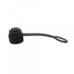 Black Molded Rubber Protective Cap Plug