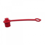 Dust Cap and Dust Plug, Red Molded Rubber
