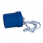 1/4" Molded Rubber Dust Plug with Chain