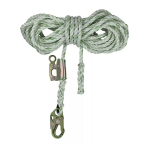 5/8" Rope Lifeline w/ Hook and Rope Grab Attached_noscript