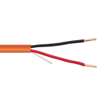 2C/14 AWG FPLP PVC Fire Alarm Orange Cable, 1000 ft