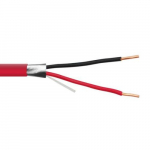 2c/16 Awg Solid Fplp Shielded Plenum, Red