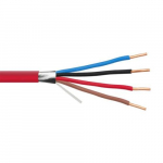 4c/16 Awg Solid Fplr Shielded Pvc, Red_noscript