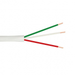 3C/18 AWG Solid Thermostat Cable, PVC, White, 500 ft_noscript