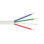 4C/18 AWG Solid Thermostat Cable, PVC, White, 250 ft_noscript