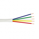 5C/18 AWG Solid Thermostat Cable, PVC, White, 250 ft_noscript