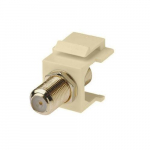 1 Ghz F Connector Keystone Snap-in Insert, Ivory
