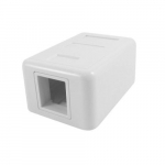 1 Port Surface Mount Unloaded, White
