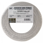 Solid Copper PVC Security Alarm Cable, White_noscript