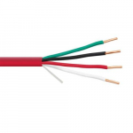 4c/22 Awg Solid FPLR PVC, Red_noscript