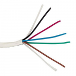 6C/22 AWG Stranded PVC Cable, White, 1000ft