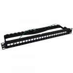 10GBaseT Shielded Patch Panel for Cat6/6a/7a, 24 Port