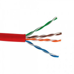 Cat5e Stranded Cable, 350MHz, 24AWG, Red, 1000ft_noscript