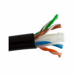 Cable Cat6 Direct Burial Gel Filled, Black, 1000ft / 305m