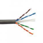 Cable Enhanced 550 Mhz 23 AWG Solid Bc, 4pr, PVC, Gray