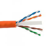 Cat6 Enhanced 550MHz 23AWG UTP Cable, Orange, 1000ft_noscript
