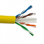 Cable Enhanced 550 Mhz 23 AWG Solid Bc, 4pr, PVC, Yellow