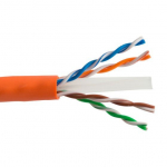 Cat6a Unshielded Cable, PVC - Orange, UL CMR/FT4_noscript