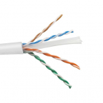 Cat6a Unshielded Cable, PVC - White, UL CMR/FT4_noscript