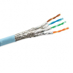 CAT7A Class Fa LAN Cable, PVC - Blue, UL CMR/FT4_noscript