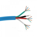 3x CAT5E Shield Coax Cable, Blue_noscript
