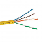 Enhanced UTP Cable, 350MHz, 24 AWG BC, Yellow, 1000ft_noscript