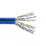 Cat6 Siamese (Side x Side) Unshielded Cable, Blue_noscript