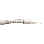 RG6/U TRI Shield Coax Cable, White, 500 ft_noscript