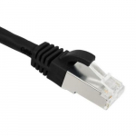 Cat6a Patch Cable, 600 Mhz, 1Ft/30cm, Black_noscript