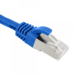 Cat6a Patch Cable, 600 Mhz, 1Ft/30cm, Blue_noscript