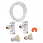 Faucet Connector Kit with Angle Stop in Retail Bag