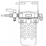 Air Filter & Oil Separator w/ Manual Drain
