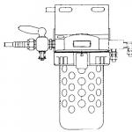 Air Filter & Oil Separator w/ Manual Drain