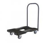 E-Track Professional Push Cart Dolly Black