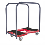 32" x 20-1/2" x 7" Panel Cart Red Dolly, 1500lb