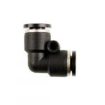 6mm Tube OD Elbow Union, Black Release Button