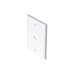 White Wall Plate with TV Hole
