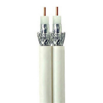 500ft Dual RG6/U CCS UL Cable White_noscript