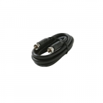 15' RG6 Black F to F Patch Cable