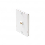 ABS Plastic Standard 4C White Wall-Phone Jack_noscript
